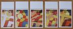 Rep-Suriname 446-450 serie met tab boven Pasen., Verzenden, Postfris