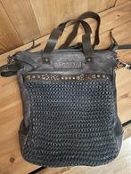 Leren schoudertas van Bag2Bag, Ophalen of Verzenden, Gebruikt, Blauw, Handtas