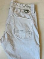 Denham York Slim Tapered broek W33 L32, Wit, Ophalen of Verzenden, W33 - W34 (confectie 48/50), Gedragen