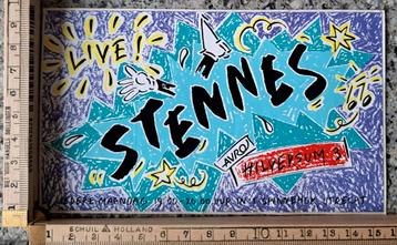 Vintage sticker Stennes Hilversum 3 AVRO radio programma  beschikbaar voor biedingen