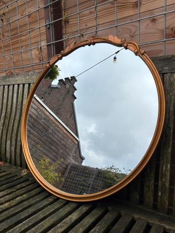 Ronde wandspiegel barok Westwing hout goud/brons diameter 75 beschikbaar voor biedingen