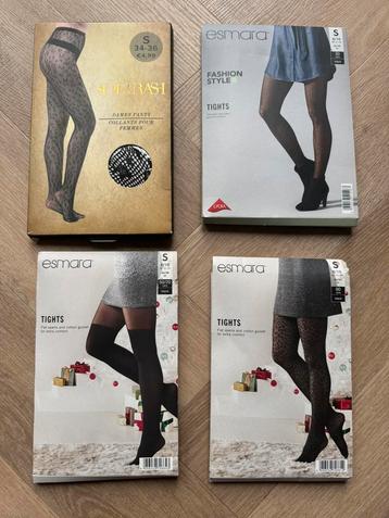 Nieuw dames panty’s 4 stuks maat S beschikbaar voor biedingen