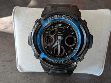 Zwart met blauwe G-SHOCK, perfect werkend beschikbaar voor biedingen