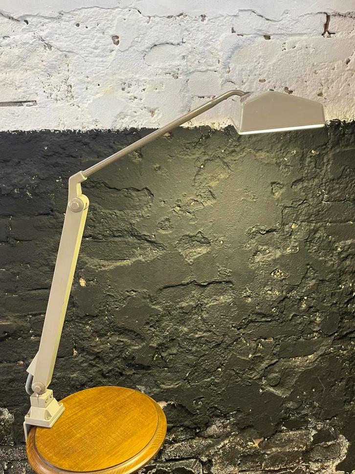 Vintage industriële Waldmann Leuchten bureaulamp klemlamp, Huis en Inrichting, Lampen | Tafellampen, 50 tot 75 cm, Ophalen of Verzenden