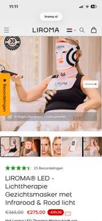 Liroma LED Lichttherapie Masker - Nieuw!, Ophalen of Verzenden, Nieuw, Gehele gezicht, Verzorging