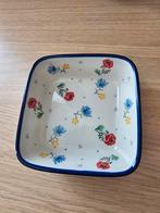 Bunzlau vierkant schaaltje 13 cm, Ophalen, Keramiek, Overige stijlen, Schaal of Schalen