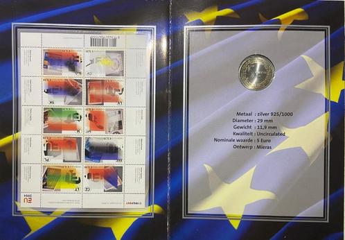 2004 NEDERLAND 5 EURO ZILVER WELKOMSTSET, Postzegels en Munten, Munten | Nederland, Setje, Euro's, Koningin Beatrix, Zilver, Ophalen of Verzenden