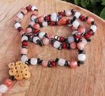 Edelsteen ketting, Sieraden, Tassen en Uiterlijk, Kettingen, Verzenden, Nieuw, Bruin, Overige materialen
