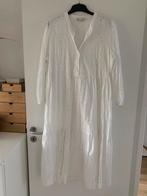 Witte katoenen broderie zomer jurk xxl Zara, Kleding | Dames, Jurken, Ophalen of Verzenden, Zo goed als nieuw, Wit, Onder de knie