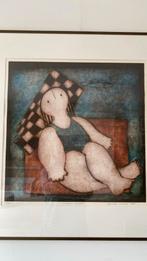 Ets genummerd Gerda Smit 8/25 eigen druk, Antiek en Kunst, Ophalen