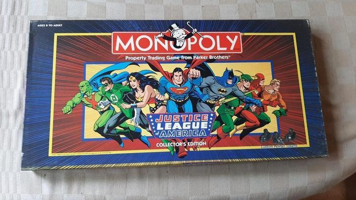 bordspel Monopoly The Justice League Monopolie USA rare, Hobby en Vrije tijd, Gezelschapsspellen | Bordspellen, Zo goed als nieuw