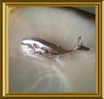Zilveren walvis broche, Sieraden, Tassen en Uiterlijk, Ophalen of Verzenden, Zilver, Broche