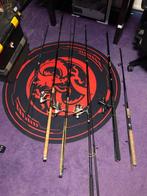 Vishengels + complete collectie, Watersport en Boten, Ophalen, Gebruikt, Complete hengel