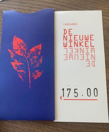 De Nieuwe Winkel cadeaubon beschikbaar voor biedingen