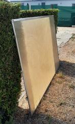 WINDSCHERM RVS - PLEXIGLAS - 1,70 X 1,20 M, Ophalen, 100 tot 150 cm, Aluminium, Zo goed als nieuw