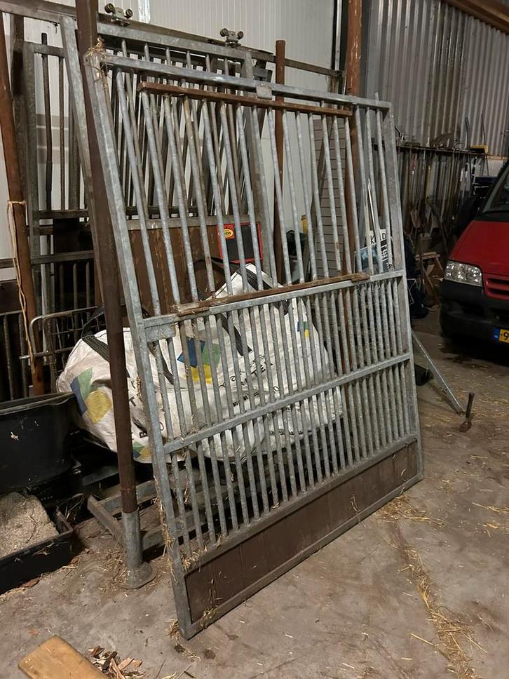 Zware deur stal hek, Doe-het-zelf en Verbouw, Metalen, Gebruikt, IJzer, Ophalen