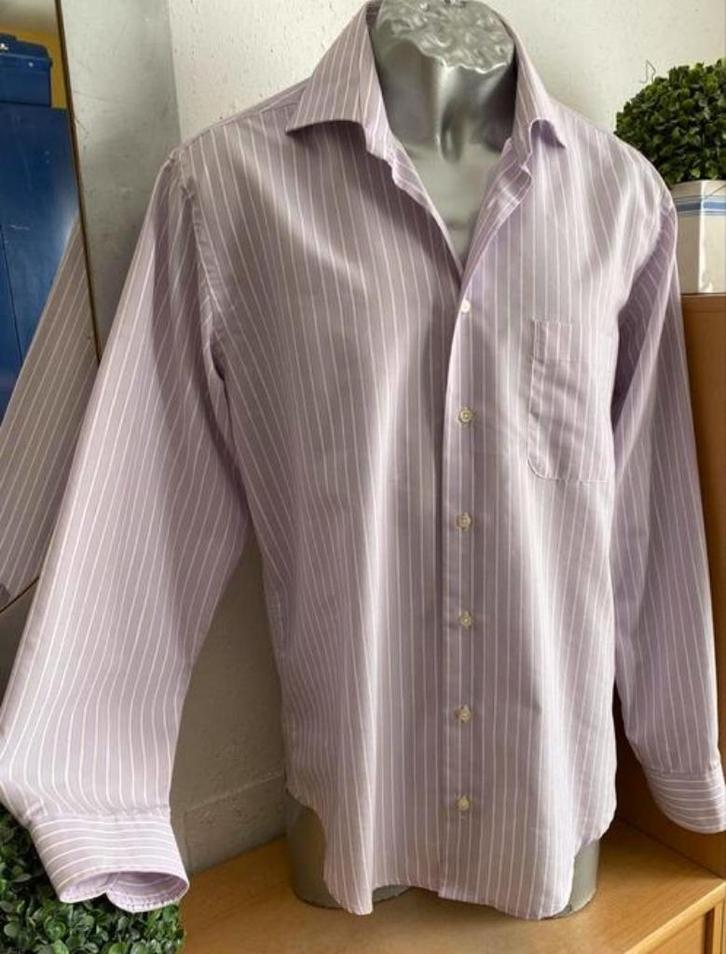 Ledub overhemd maat 40 comfort blend, Kleding | Heren, Overhemden, Zo goed als nieuw, Halswijdte 39/40 (M), Paars, Ophalen of Verzenden