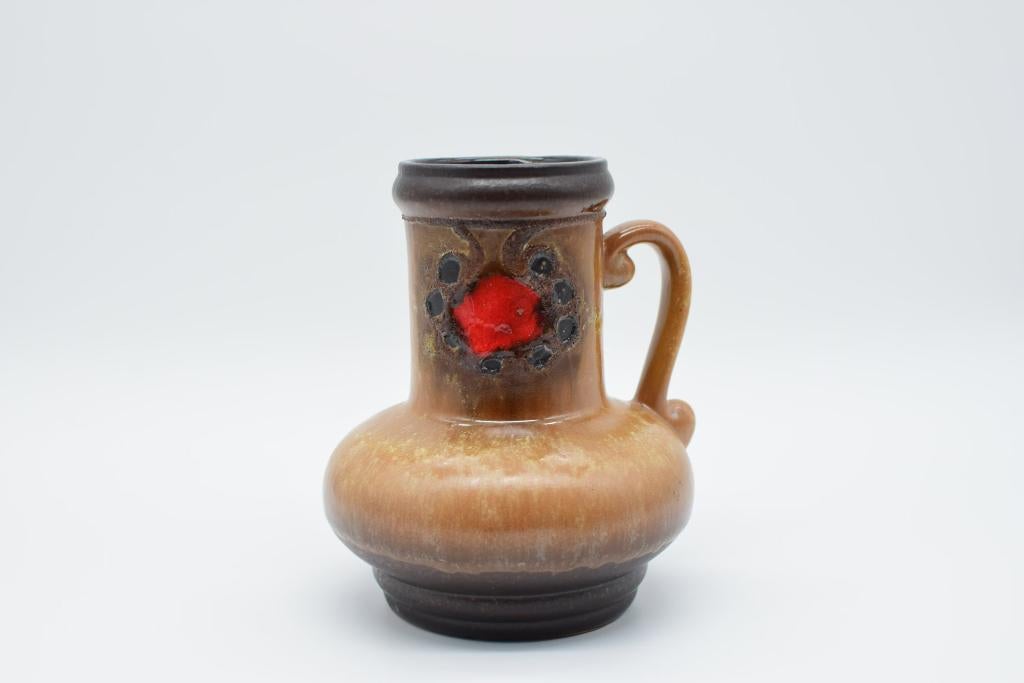 Fat Lava vaas van Strehla, DDR, Overige kleuren, Aardewerk of Porselein, Ophalen of Verzenden, Zo goed als nieuw