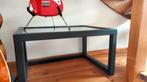 Zwarte Moderne Tafel met Glas, Ophalen, Gebruikt, 50 tot 100 cm, Glas