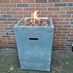Vuurtafel beton met lavastenen, Ophalen, Gebruikt