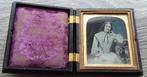 Om 1850 - 1875 Daguerreotypie Foto Etui Houder Amerika USA