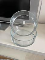 2 mooie zware glazen schalen, Schaal, Rond, Nieuw, Ophalen of Verzenden