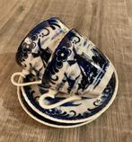 Kop en schotels oud Holland molens servies porselein kopjes, Antiek en Kunst, Antiek | Servies los, Ophalen of Verzenden