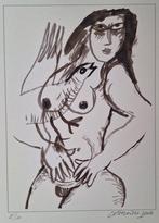 Corneille " Femme et Oiseau" 2002, Antiek en Kunst, Ophalen of Verzenden