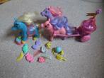 3 little pony's en kar, Ophalen of Verzenden, Zo goed als nieuw