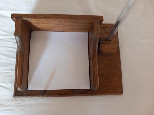 Pennenhouder notitieblokhouder van Meubelfabriek Oisterwijk, Antiek en Kunst, Antiek | Kantoor en Zakelijk, Ophalen of Verzenden