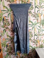Strapless blauwe glitter jurk maat M, Maat 38/40 (M), Blauw, Ophalen of Verzenden, Zo goed als nieuw