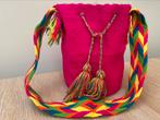 Nieuw: Roze Wayuu Mochila Tas - Handgemaakt in Colombia, Ophalen of Verzenden, Nieuw, Roze