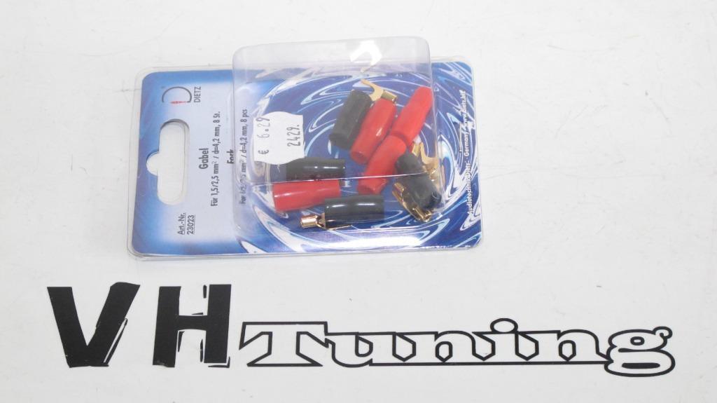 Dietz forks for 1,5-2,5MM2 cable, opening 4,2MM 8 stuks, Ophalen of Verzenden