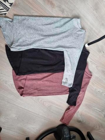 3 truien. Only. Grijs, zwart, rood. Xs/s. Basic beschikbaar voor biedingen