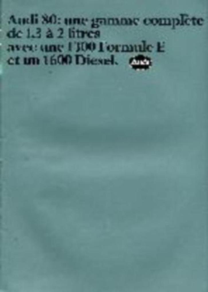Audi 80 2e, 3e of 90 2e model brochure/auto folder '80 - '94, Boeken, Auto's | Folders en Tijdschriften, Zo goed als nieuw, Overige merken