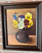 Schilderij viooltjes, Antiek en Kunst, Kunst | Schilderijen | Klassiek, Ophalen of Verzenden