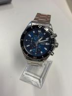 PULSAR Chronograph Herenhorloge – 10 BAR – Blauw, Overige merken, Staal, Gebruikt, Staal
