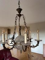 Vintage Franse Luchtballon Kroonluchter, ca1900 crystal.?, Ophalen of Verzenden, Gebruikt