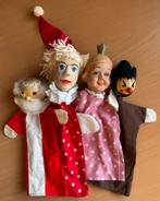 4 Vintage Poppenkastpoppen - Hout & Plastic, Ophalen of Verzenden, Gebruikt, Pop