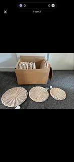 Rieten Schijven - Decoratie/Onderzetters - DIY, Ophalen of Verzenden, Gebruikt, Rond, Overige materialen