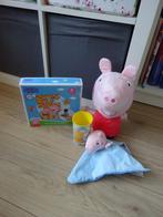 Peppa pig knuffeldoekje, knuffel, beker en puzzel, Ophalen, Zo goed als nieuw, Overige typen
