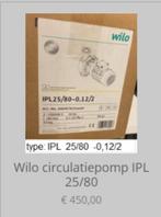 Wilo circulatiepomp IPL 25/80, Ophalen of Verzenden, Nieuw, Elektrisch, Overige typen