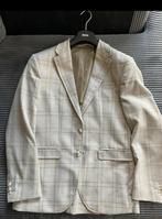Chique ecru kleurige colbert maat 48, Kleding | Heren, Kostuums en Colberts, Overige kleuren, Maat 48/50 (M), Zo goed als nieuw