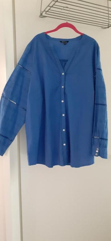 Nieuw blauwe blouse katoen maat 54  van M&S beschikbaar voor biedingen