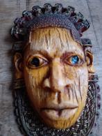 Afrikaans wand masker Koningin moeder Iyoba, Antiek en Kunst, Kunst | Niet-Westerse kunst, Ophalen of Verzenden