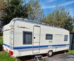 Hobby 560 Exclusive KMFE Caravan 2005 met stapelbed, Caravans en Kamperen, Hobby, Particulier, 5 tot 6 meter, Luifel