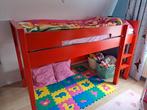 Bopita halfhoogslaper eenpersoons rood, Kinderen en Baby's, Kinderkamer | Stapelbedden en Hoogslapers, Ophalen, Gebruikt, Halfhoogslaper