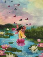 Stenzo flower Princes, Hobby en Vrije tijd, Stoffen en Lappen, 120 cm of meer, Nieuw, Ophalen of Verzenden, Katoen