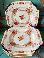 Vijf Engelse gebaksborden, Antiek en Kunst, Antiek | Porselein, Ophalen of Verzenden