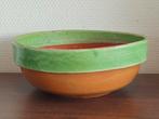 Antieke keramiek brocante keukenschaal schaal kom laag model, Ophalen of Verzenden